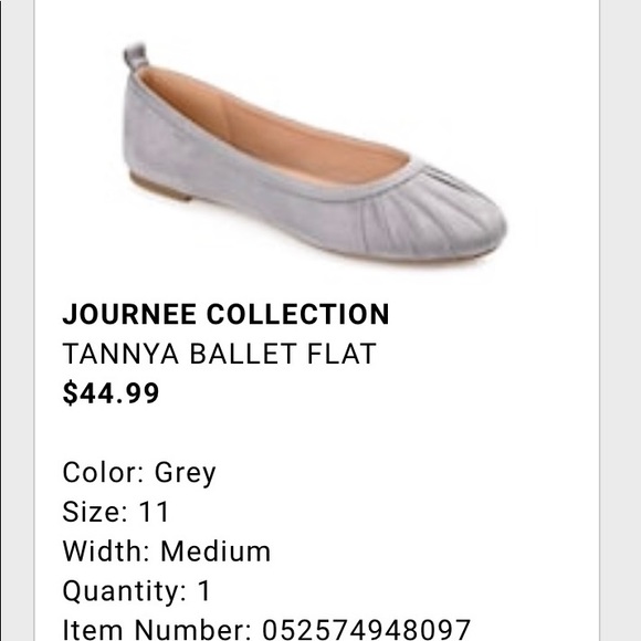 Journee Collection grey womens flats - Picture 6 of 9